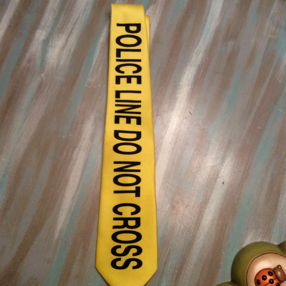 Police tape tie